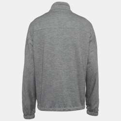 Pre Owned Zegna Grey/Brown Cashmere and Nylon Reversible Jacket M