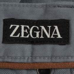 Pre Owned Zegna Grey Denim Straight Fit Jeans XL / Waist 39"