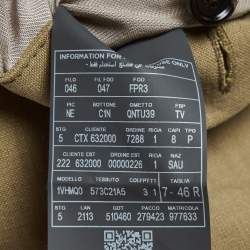 Pre Owned Zegna Beige Linen Long Sleeve Jacket XS 
