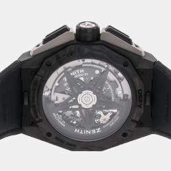 Zenith Skeleton Carbon Fiber Defy Extreme Automatic Men's Wristwatch 45 mm