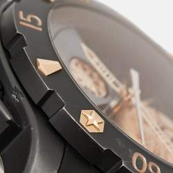 Zenith Black Titanium 18K Rose Gold Rubber Defy Xtreme Open El Primero 96.0528.4021.21.R642 Men's Wristwatch 46.50 mm