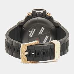 Zenith Black Titanium 18K Rose Gold Rubber Defy Xtreme Open El Primero 96.0528.4021.21.R642 Men's Wristwatch 46.50 mm