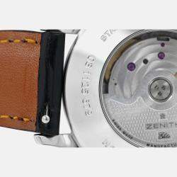 Pre Owned Zenith Class Elite 03.1125.679 Automatic Stainless Steel Men's Wristwatch 37mm