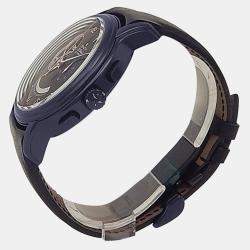 Pre Owned Zenith El Primero Chronomaster 03.1261.4021 Automatic Chronograph Black Dial Stainless Steel Men's Wristwatch 45mm