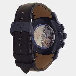 Pre Owned Zenith El Primero Chronomaster 03.1261.4021 Automatic Chronograph Black Dial Stainless Steel Men's Wristwatch 45mm