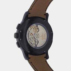 Pre Owned Zenith El Primero Chronomaster 03.1261.4021 Automatic Chronograph Black Dial Stainless Steel Men's Wristwatch 45mm