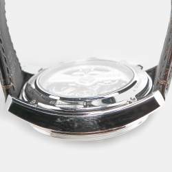 مملوكة مسبقًا ساعة يد رجالية زينث ال بريميرو أوبن 51.2080.4061/69.C494 ميناء فضي ذهب وردي عيار 18 ستانلس ستيل جلد تمساح 42 مم