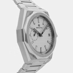 Pre Owned Zenith Defy 03.9300.3620/01.I001 Silver Stainless Steel Automatic Men's Wristwatch 41mm