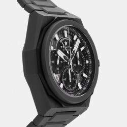 Pre Owned Zenith Defy Extreme 97.9100.9004/02.I001 Black Titanium Automatic Men's Wristwatch 45mm