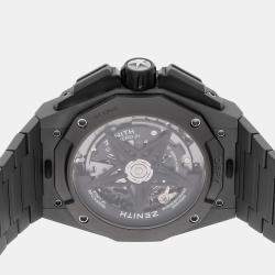 Pre Owned Zenith Defy Extreme 97.9100.9004/02.I001 Black Titanium Automatic Men's Wristwatch 45mm