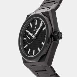 مملوكة مسبقًا Zenith Defy Skyline 49.9300.3620/21.I001 Black Ceramic Automatic Men's Watches 41mm