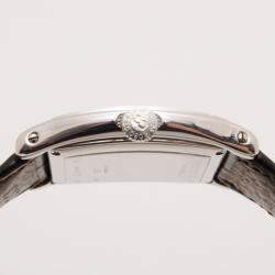 Bedat & Co. No. 7 Silver Dial Mens Leather Watch Black