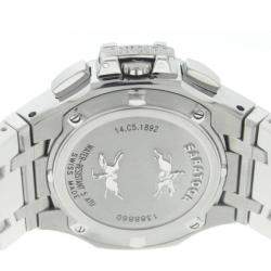 Pre Owned Concord Saratoga 14.C5.1892 Steel & White Rubber Chrono Watch