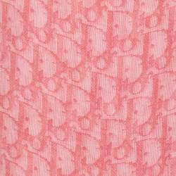 Dior Pink Monogram Silk Scarf