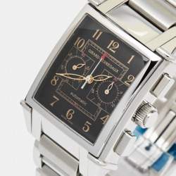 Girard Perregaux Black Stainless Steel Vintage 1945 Ref. 2599 Chronograph Men's Wristwatch 32 mm