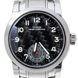 Pre Owned Girard Perragaux Carbon Fiber Stainless Steel Ferrari 8030 Men's Wristwatch 38 mm