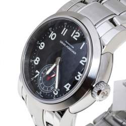 Pre Owned Girard Perragaux Carbon Fiber Stainless Steel Ferrari 8030 Men's Wristwatch 38 mm