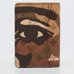 Pre Owned Louis Vuitton x KidSuper Monogram Portrait Canvas Pocket Organizer