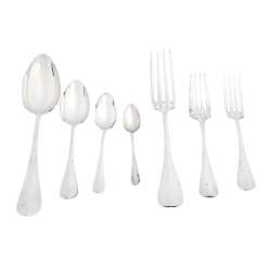 Christofle Fidelio Silver Plated Flatware 130 Pieces Dinner Set