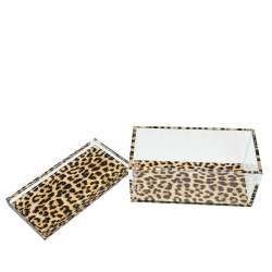 Alexandra von Furstenberg Leopard Print Treasure Box M