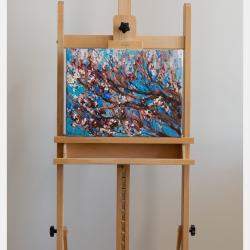 Flowering Apricot Tree Original Oil Painting By Anastasiya Valiulina, Israel,2022 (30 X 40)