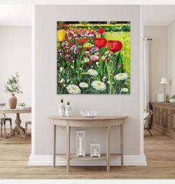 Tulips By Angie Wright, Portugal,2024 (120 X 120)
