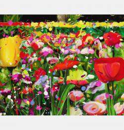 Tulips By Angie Wright, Portugal,2024 (120 X 120)