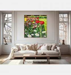Tulips By Angie Wright, Portugal,2024 (120 X 120)