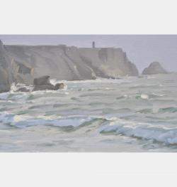 Plage De Pen Hat, Lumiere Du Soir By Anne Baudequin, France,2024 (81 X 116)