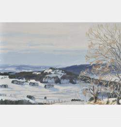 Onze Decembre, Chemin Enneige Au Mezenc By Anne Baudequin, France,2022 (50 X 73)