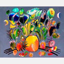 Florale Phantasie By Anne Samson, Germany,2021 (40 X 50)