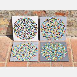 Colorful Dots! By Astrid Stoeppel, Germany,2017 (40 X 40)