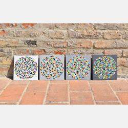 Colorful Dots! By Astrid Stoeppel, Germany,2017 (40 X 40)