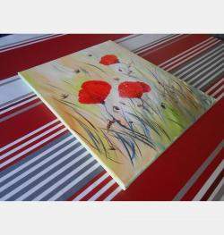 Coquelicots Et Papiers De Soie By Axelle Bosler, France,2022 (46 X 38)