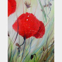 Coquelicots Et Papiers De Soie By Axelle Bosler, France,2022 (46 X 38)