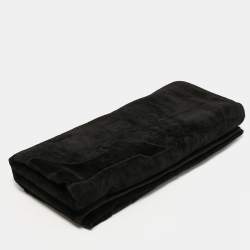 مملوكة مسبقًا Balenciaga Black Terry Cotton Paris Towel 