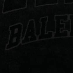 Pre Owned منشفة باريس تيري قطن أسود بالنسياغا