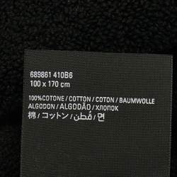 Pre Owned منشفة باريس تيري قطن أسود بالنسياغا