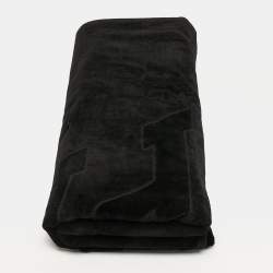 Pre Owned منشفة باريس تيري قطن أسود بالنسياغا