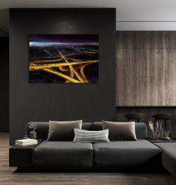 Aerial Night Cityscape By Bozhena Fuchs, Czechia,2023 (70 X 100)
