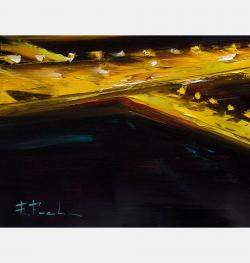 Aerial Night Cityscape By Bozhena Fuchs, Czechia,2023 (70 X 100)