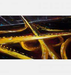 Aerial Night Cityscape By Bozhena Fuchs, Czechia,2023 (70 X 100)