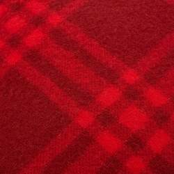 Burberry Ripple Red Tri Bar Checks Wool Checks Cushions 
