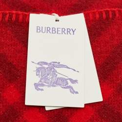 Burberry Ripple Red Tri Bar Checks Wool Checks Cushions 