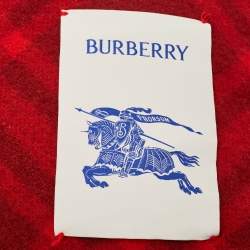 Burberry Ripple Red Tri Bar Checks Wool Checks Cushions 