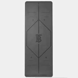 Pre Owned سجادة يوغا بربري x لايفورم مطاط طبيعي أسود مونوغرامي