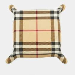 Burberry Beige Nova Check Coated Canvas Catchall Tray