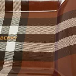 Pre Owned Burberry Brown Digby Check Valet Tray