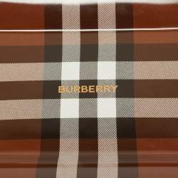 Pre Owned Burberry Brown Digby Check Valet Tray