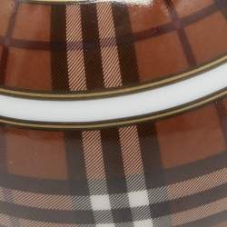 Pre Owned Burberry Brown Check Christmas Bauble 2022